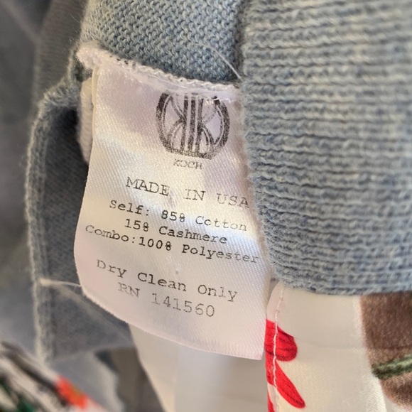 Koch Longfellow Cardigan Blue Graphic Desert Print - Picture 7 of 9